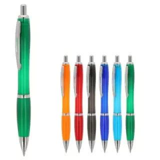 Ball pen Hawaii transparent Ocean Bound Plastic - LT87820 (gadzety reklamowe)